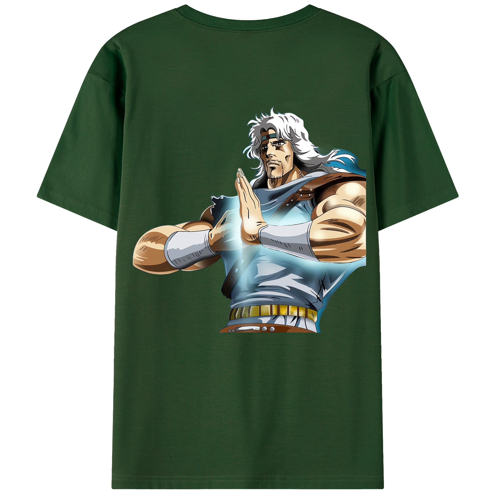 （画像用） 北斗の拳 Fist of the North Star 綿100％半袖Tシャツ（背面プリント）